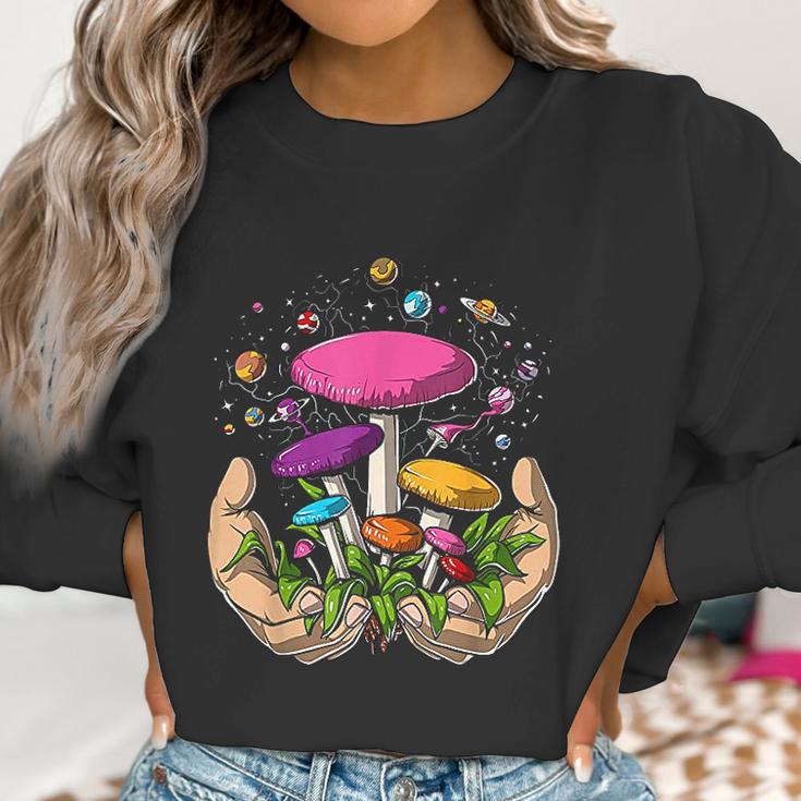 Psychedelic Magic Mushrooms Psilocybin Fungi Hippie Women Sweatshirt Gifts for Women