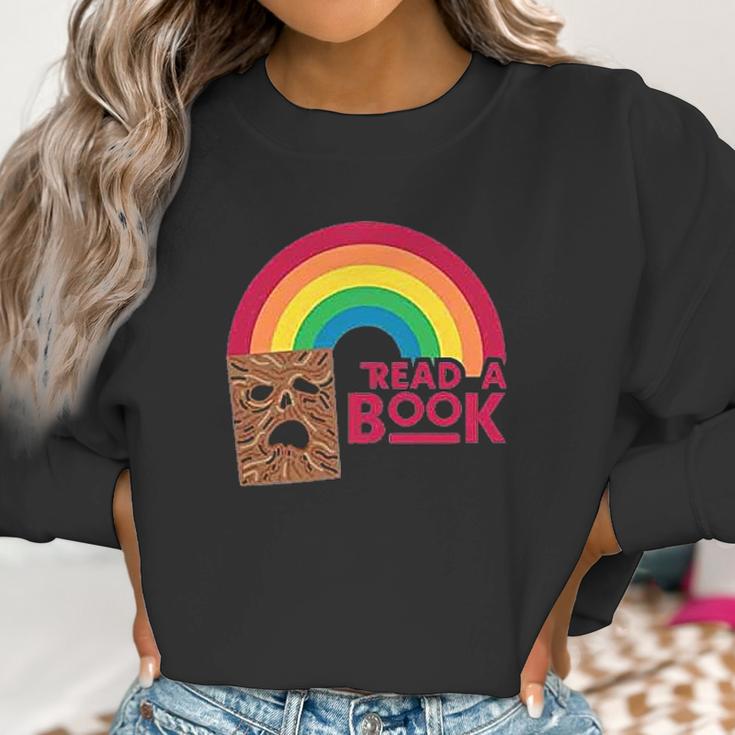 Read A Book Necronomicon Rainbow Funny Horror Graphic Women Sweatshirt Gifts for Women