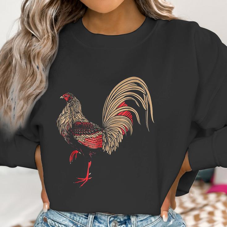 Red Rooster Chicken Women Sweatshirt Gifts for Women