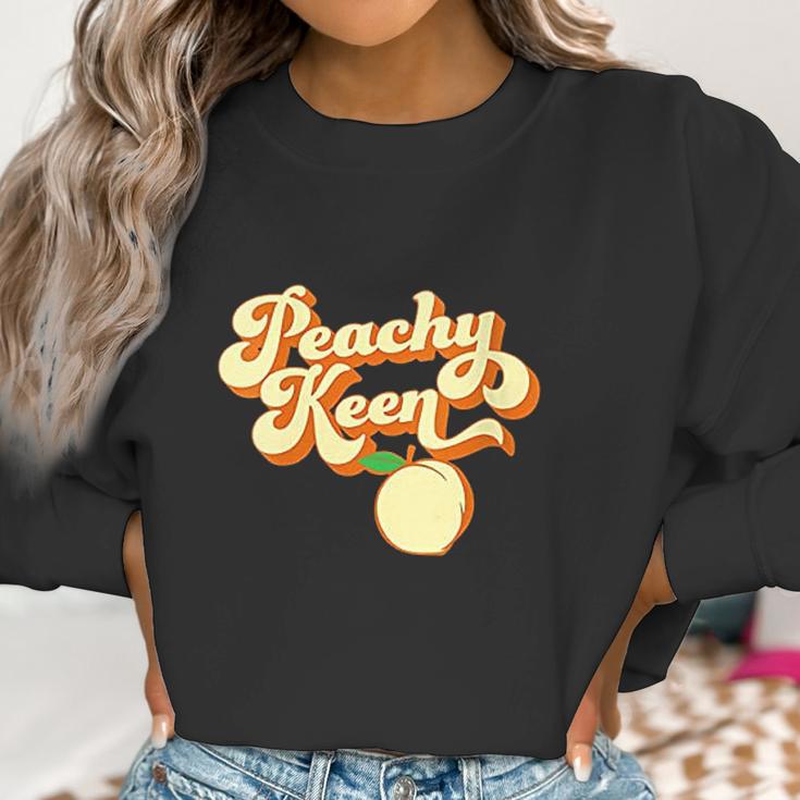 Womens Retro 1980S Peachy Keen Women Sweatshirt Gifts for Women