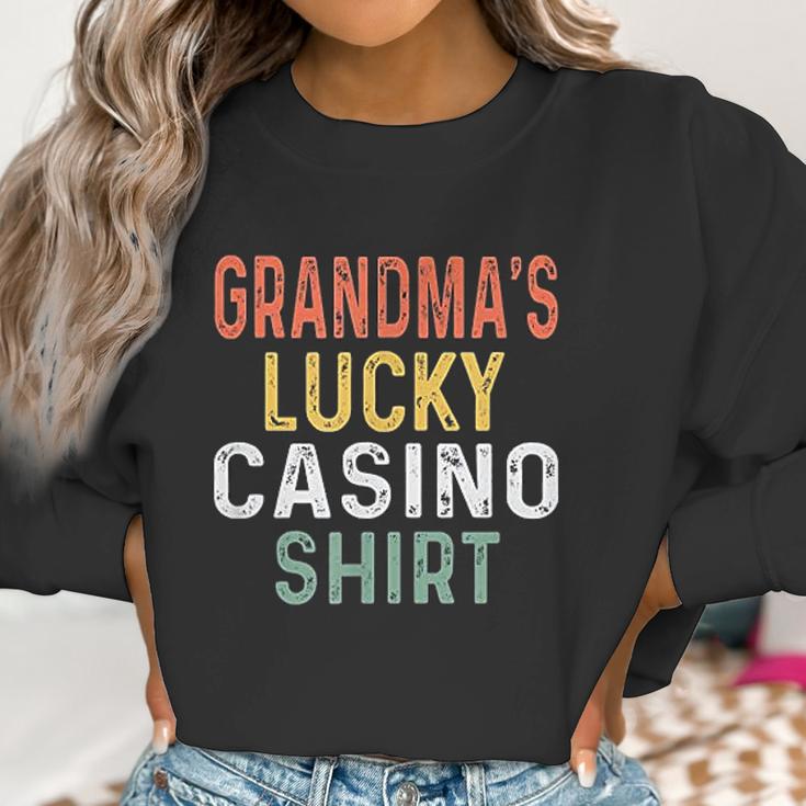 Retro Grandmas Lucky Casino Women Sweatshirt Gifts for Women