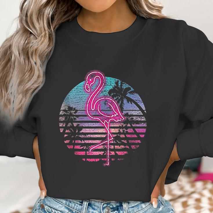 Retro Tropic Flamingo Women Sweatshirt Gifts for Women