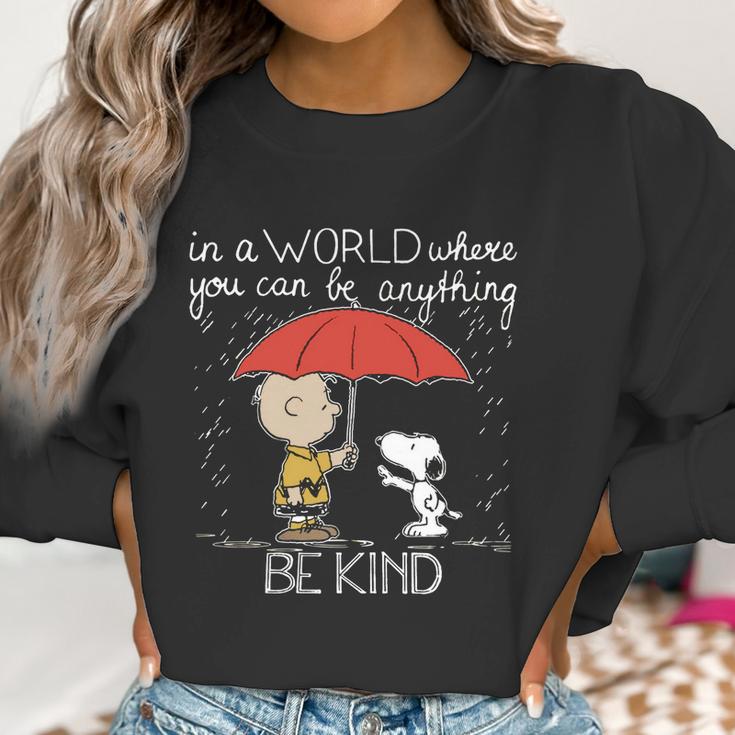 Snoopy Be Kind Women Sweatshirt Gifts for Women