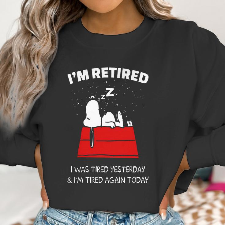 Snoopy Retired Shirt Women Sweatshirt Gifts for Women