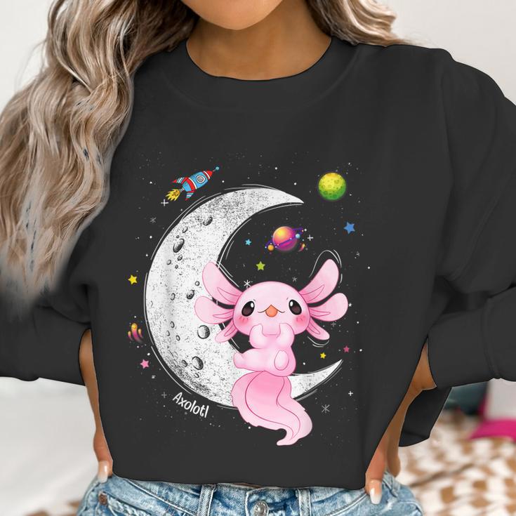 Space Axolotl Kawaii Pastel Goth Anime Comic Girl N Men Women T-Shirt Graphic Print Casual Unisex Tee Women Sweatshirt Gifts for Women