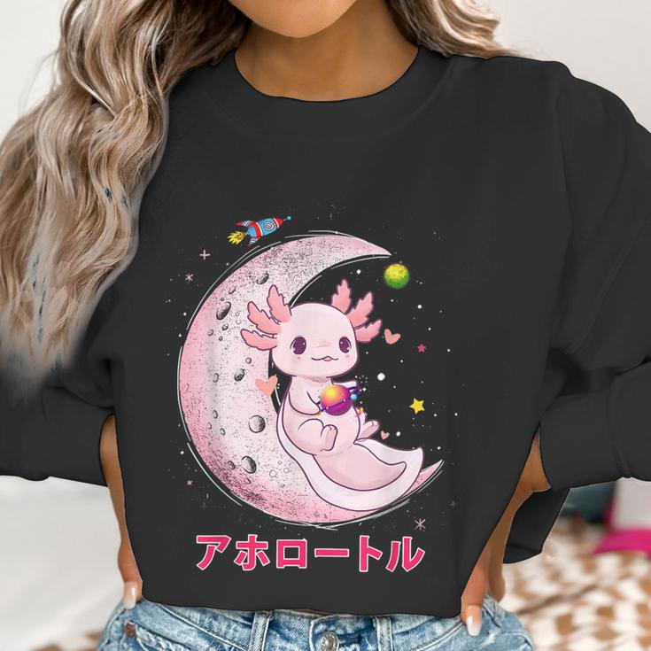 Space Axolotl Kawaii Pastel Goth Anime Comic Girl N V2 Men Women T-Shirt Graphic Print Casual Unisex Tee Women Sweatshirt Gifts for Women