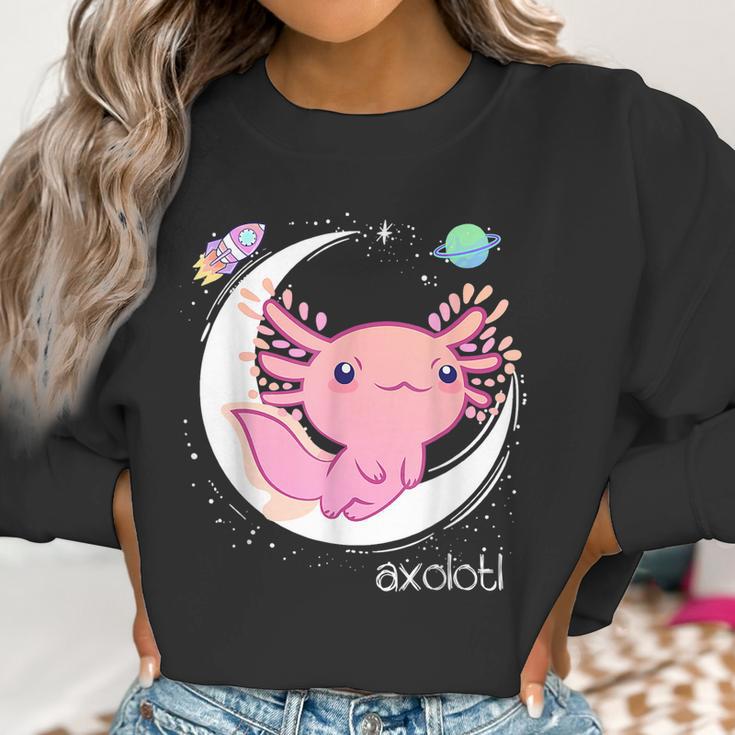 Space Axolotl Kawaii Pastel Goth | Japan Anime Comic Men Women T-Shirt Graphic Print Casual Unisex Tee Women Sweatshirt Gifts for Women