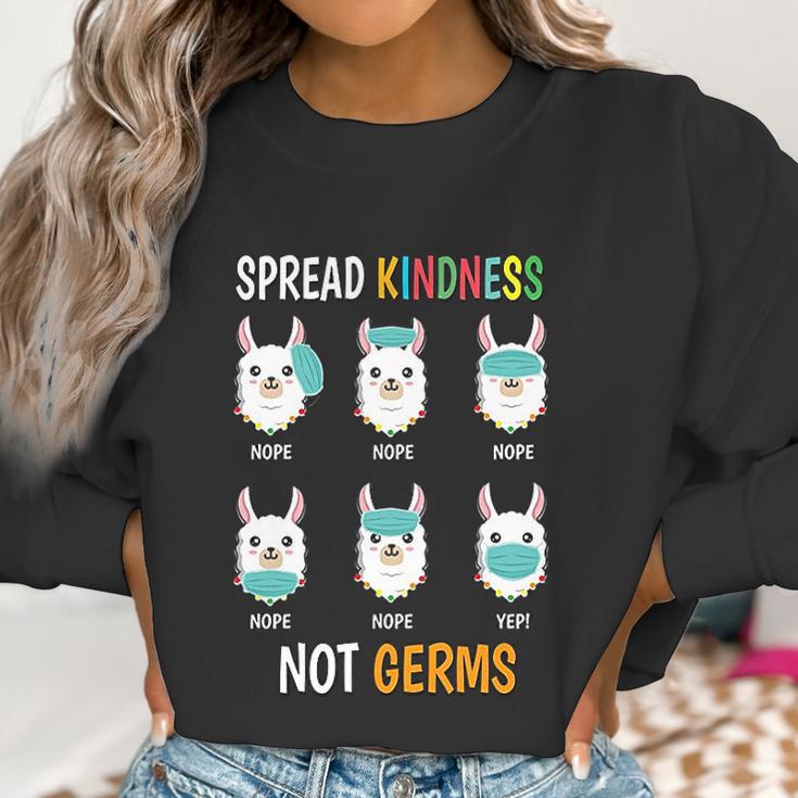 Spread Kindness Not Germs Llama Wrong Social Distancing Women Sweatshirt Gifts for Women