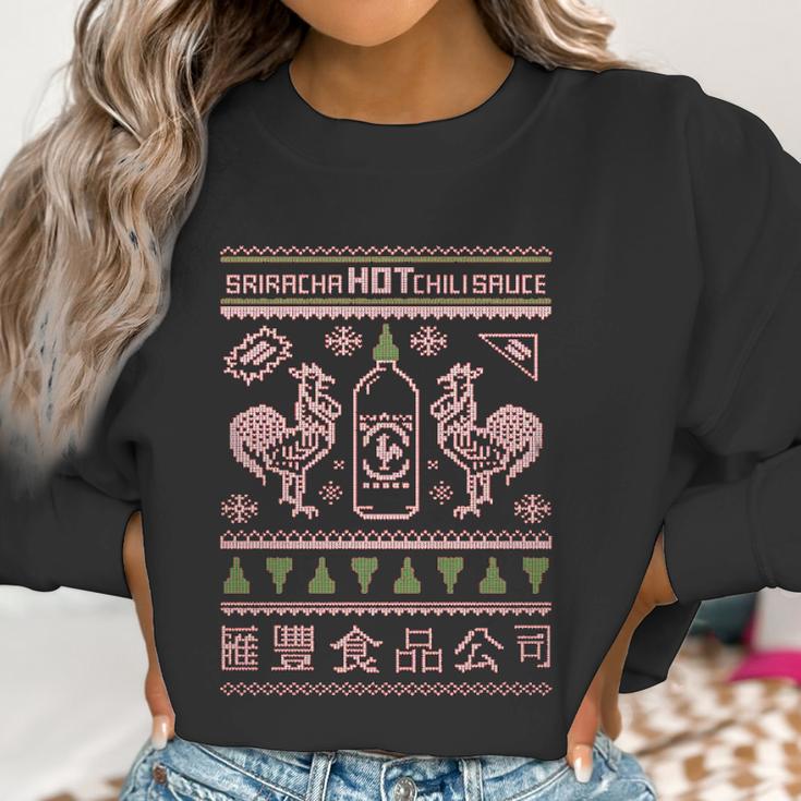 Sriracha Christmas Hot Chili Sauce Women Sweatshirt Gifts for Women