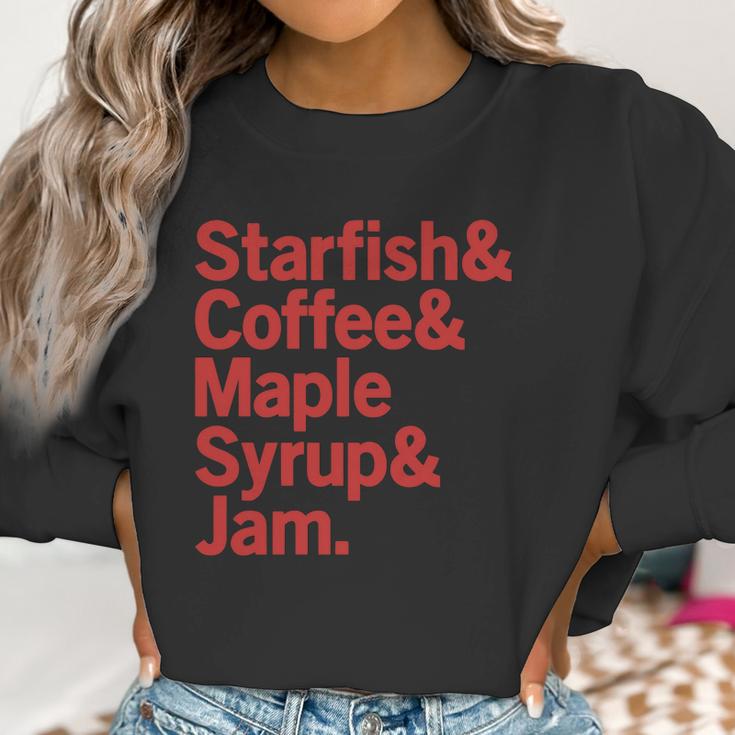 Starfish &Ampamp Coffee &Ampamp Maple Syrup &Ampamp Jam Prince Desig Women Sweatshirt Gifts for Women