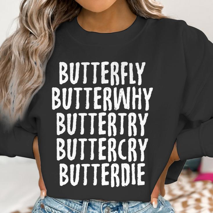 Swimmer Butterfly Butterdie Funny Sports Swimmings Women Sweatshirt Gifts for Women