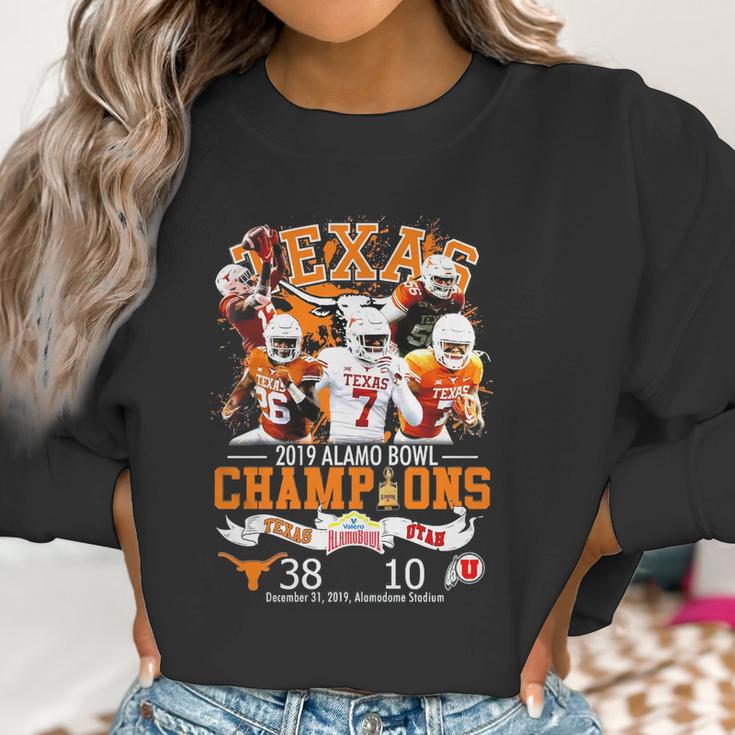 Texas 2019 Alamo Bowl Champions Texas Vs Utah Shirt Women Sweatshirt Gifts for Women