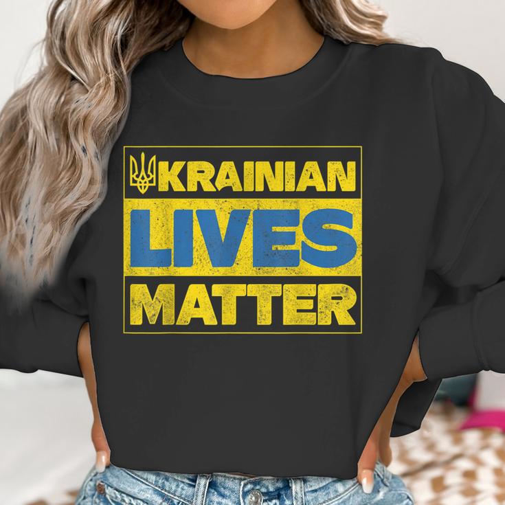 Ukrainian Lives Matter Support Ukraine I Stand With Ukraine Men Women T-Shirt Graphic Print Casual Unisex Tee Women Sweatshirt Gifts for Women