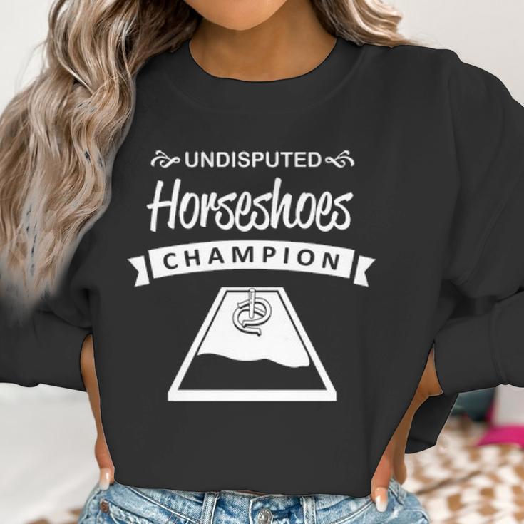 Undisputed Horseshoes Champion Women Sweatshirt Gifts for Women