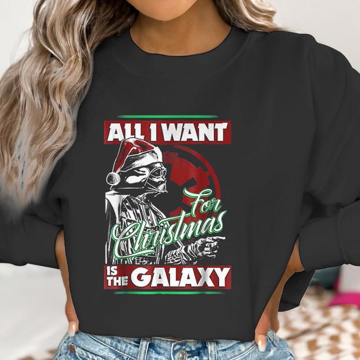 Vader Empire All I Want Galaxy Christmas Women Sweatshirt Gifts for Women