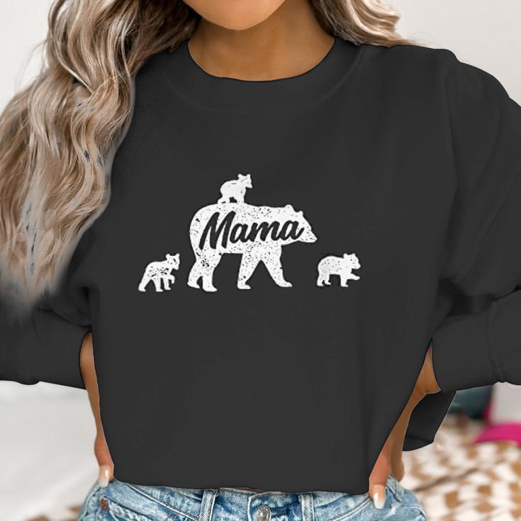 Vintage Mama Bear 3 Cubs Mothers Day Women Sweatshirt Gifts for Women