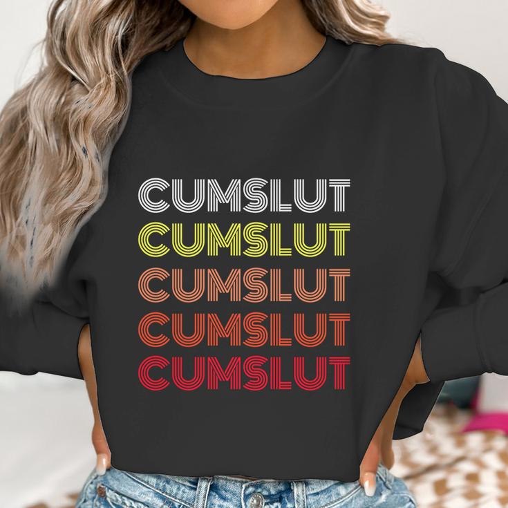 Vintage Style Cumslut Bukkake Wife Women Sweatshirt Gifts for Women