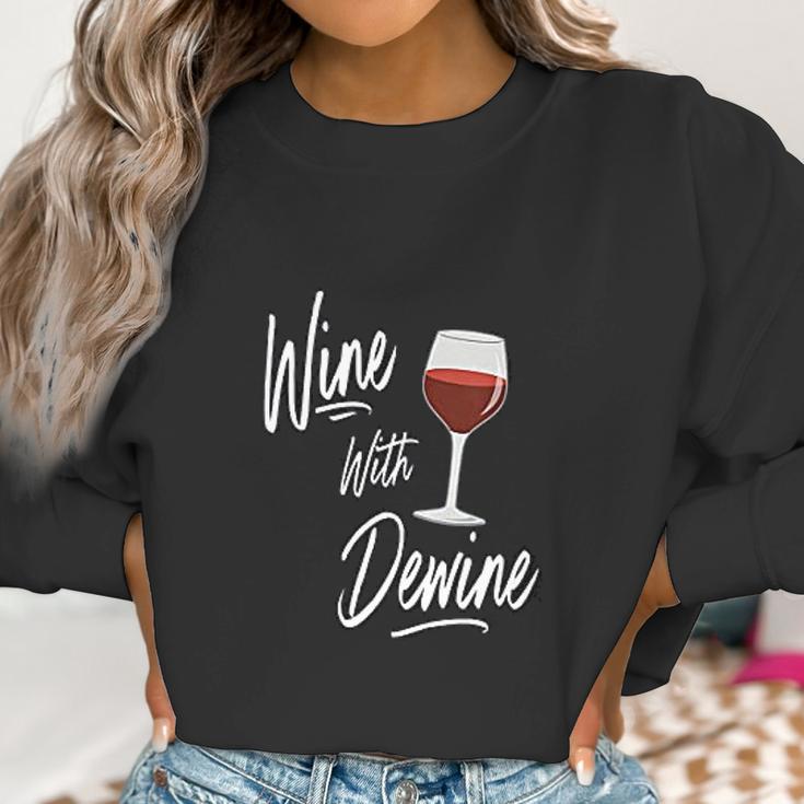 Wine With Dewine Drinking Game Ohio Mike Dewine Women Sweatshirt Gifts for Women