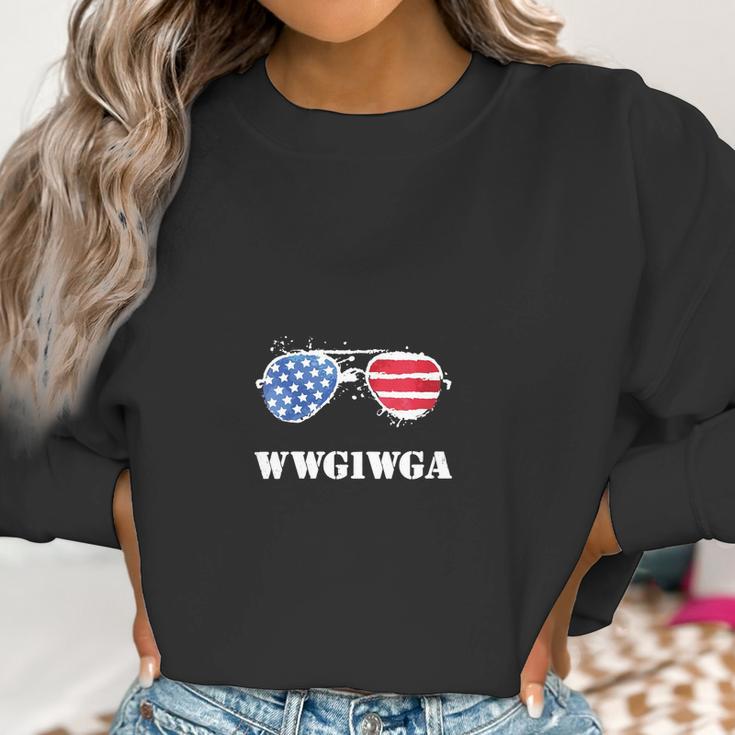 Womens Wwg1wga Qanon Wwg1wga For Q Patriot Q Anon Shirt Women Sweatshirt Gifts for Women