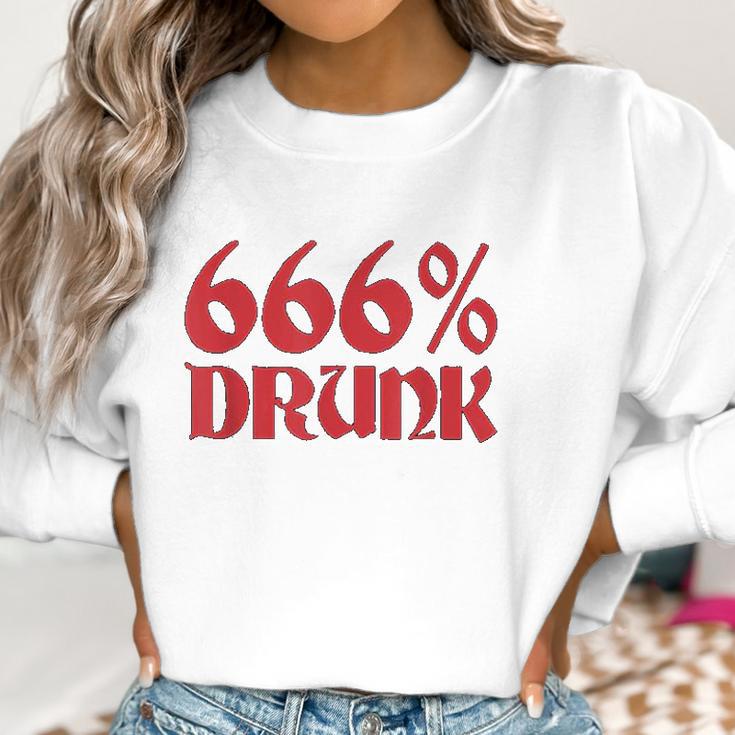 666 Drunk Satanism Women Sweatshirt Gifts for Women