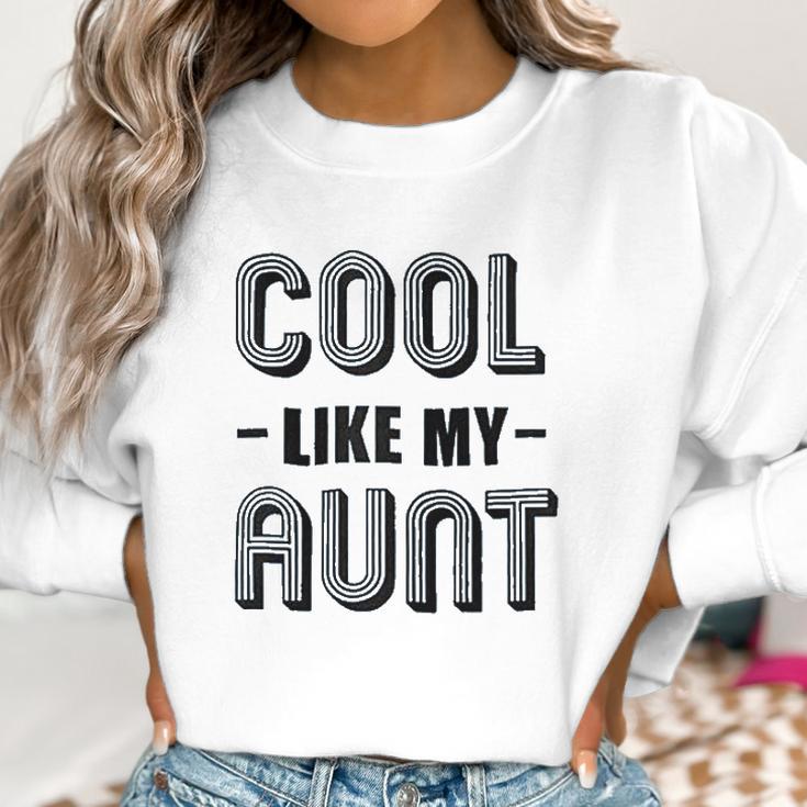 Brisco Brands Cool Aunts Funny Cute Nieces Women Sweatshirt Gifts for Women