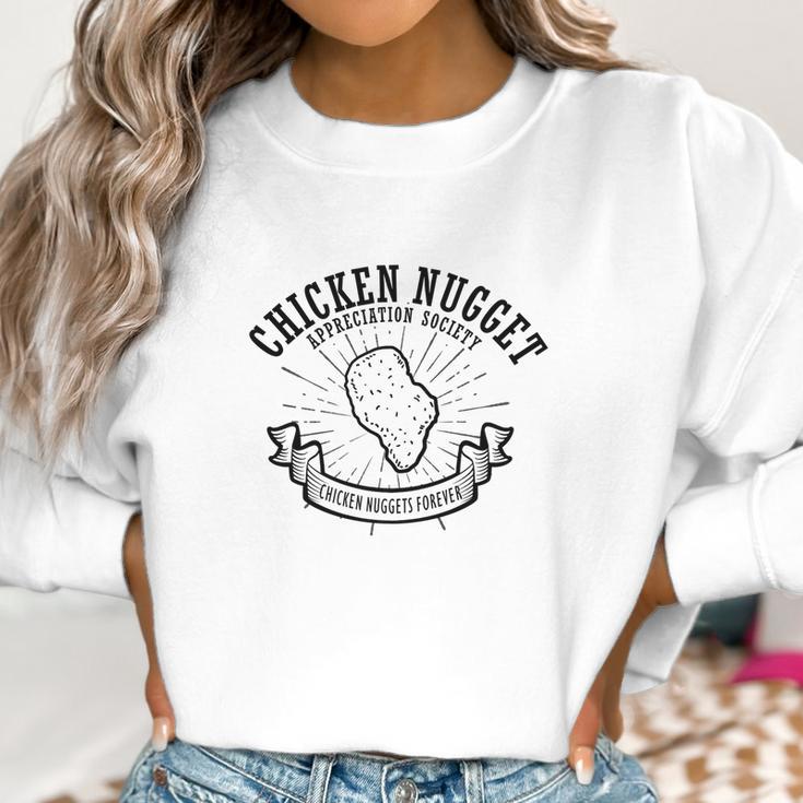 Chicken Nugget Appreciation Society Funny Food Women Sweatshirt Gifts for Women