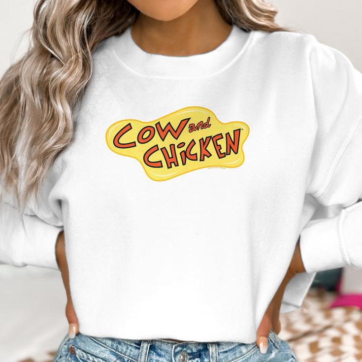 Cow And Chicken Logo Color Women Sweatshirt Gifts for Women