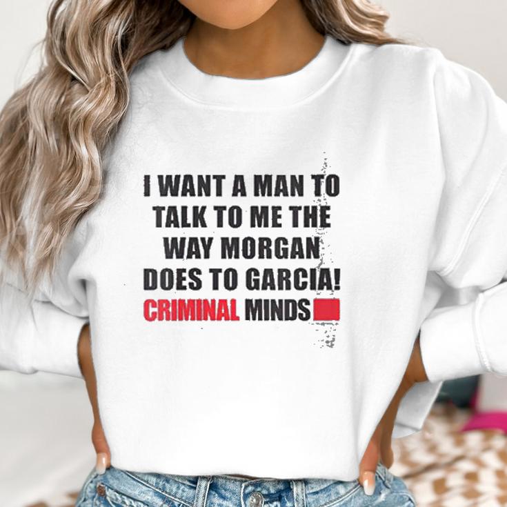 Womens Criminal Minds Morgan And Garcia Women Sweatshirt Gifts for Women