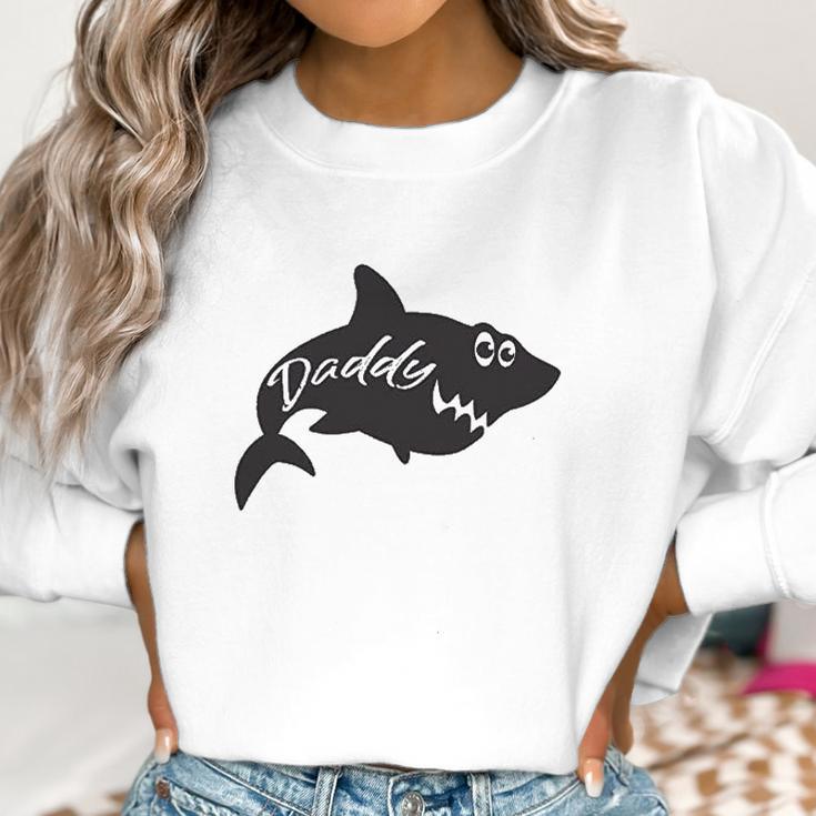 Daddy Shark Mommy Shark Dad Birthday Gifts Women Sweatshirt Gifts for Women