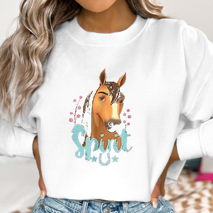 Dreamworks Riding Free Spirit Horseshoe Women Sweatshirt Gifts for Women