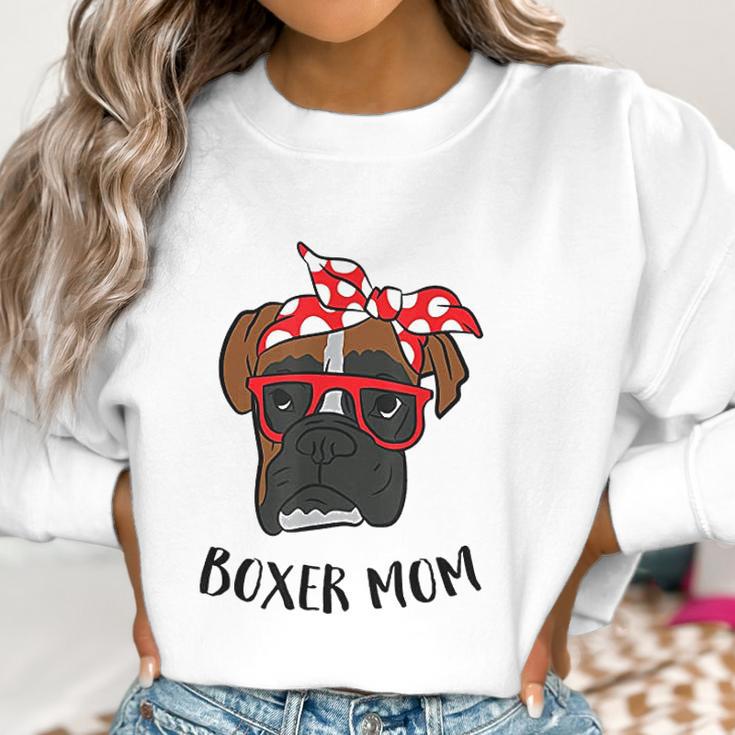 Funny Boxer Mom Cute Boxer Mama Women Sweatshirt Gifts for Women