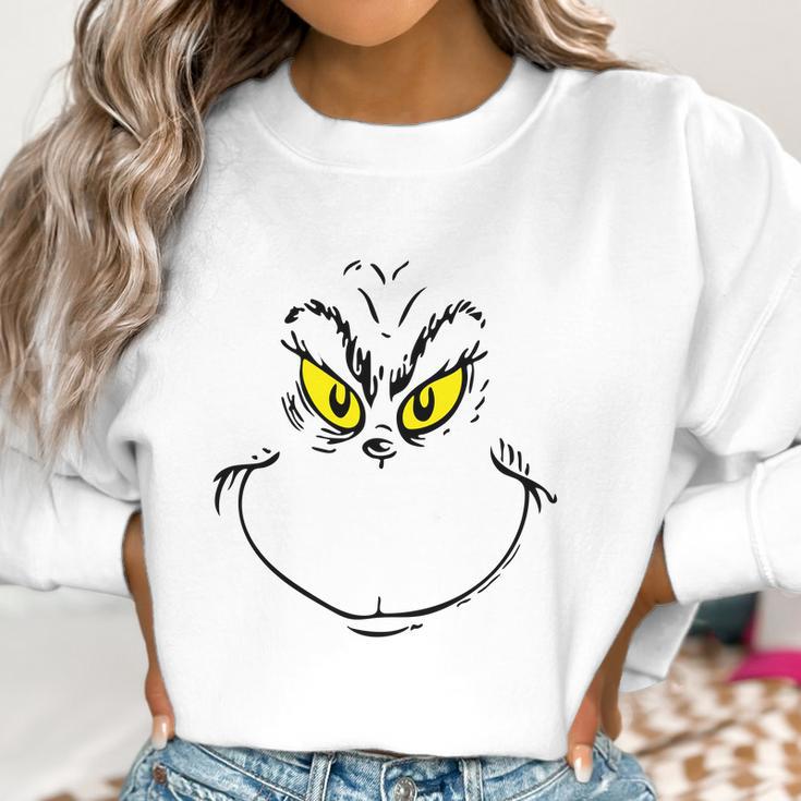 Grinch Face Grinch Christmas Women Sweatshirt Gifts for Women