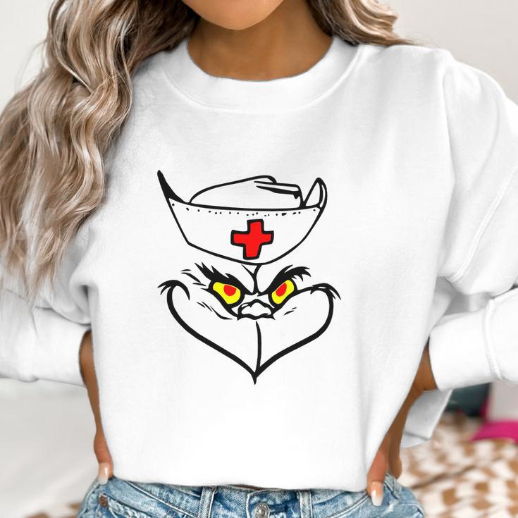 Grinch Nurse Christmas Shirt Women Sweatshirt Gifts for Women