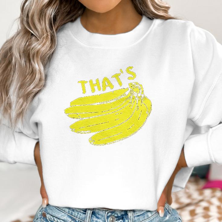 Guerrilla Thats Bananas Funny Monkey Banana Women Sweatshirt Gifts for Women