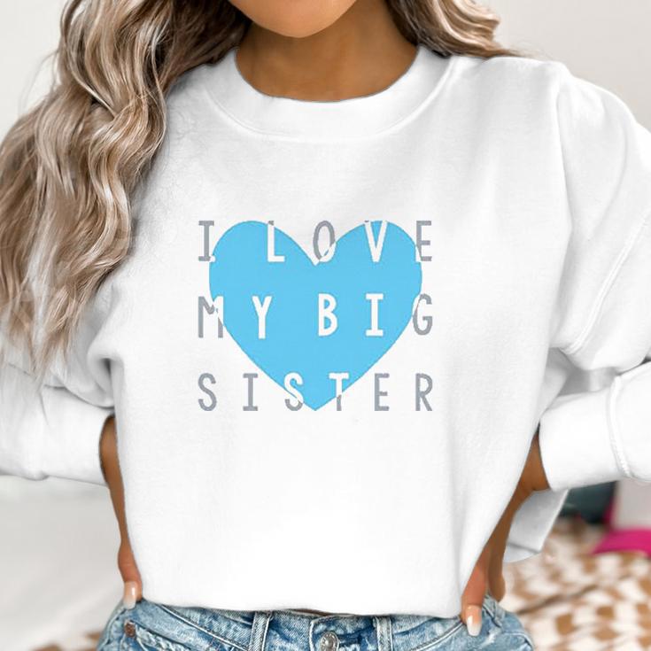 Heart Co Designs Big Sister Baby Clothes I Love My Big Sister Women Sweatshirt Gifts for Women