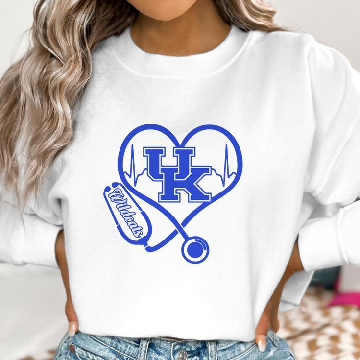 Heartbeat Love Kentucky Wildcats Nurse Women Sweatshirt Gifts for Women