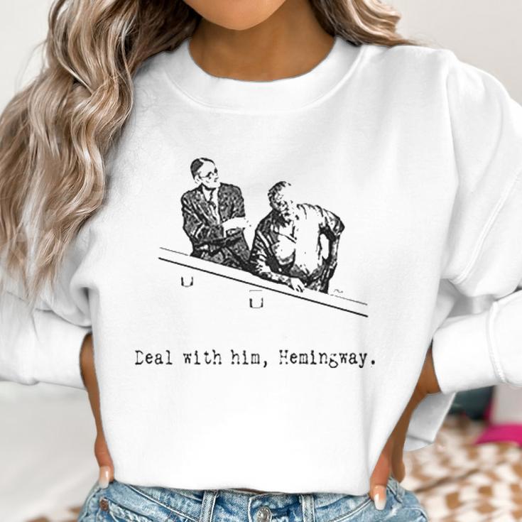 James Joyce X Ernest Hemingway Drunken Shenanigans Painting Classic Women Sweatshirt Gifts for Women