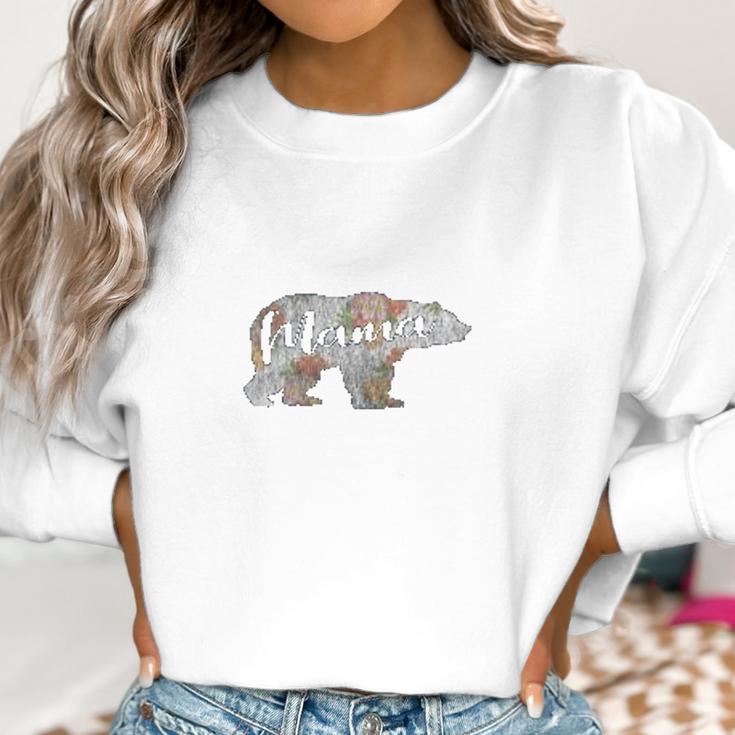 Mama Bear Mom Life Floral Retro Women Sweatshirt Gifts for Women