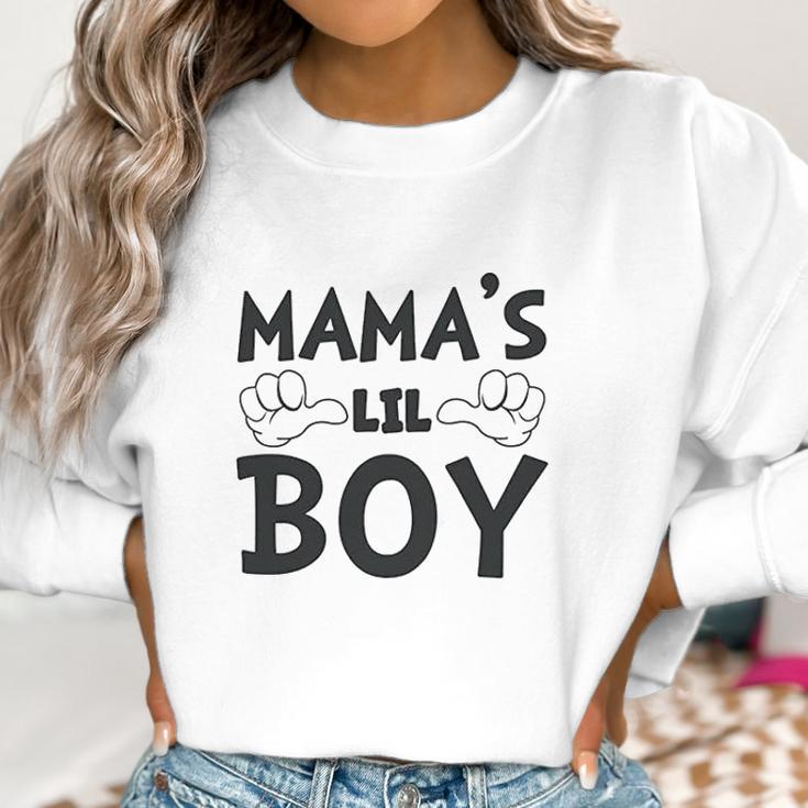 Mamas Lil Boy Women Sweatshirt Gifts for Women