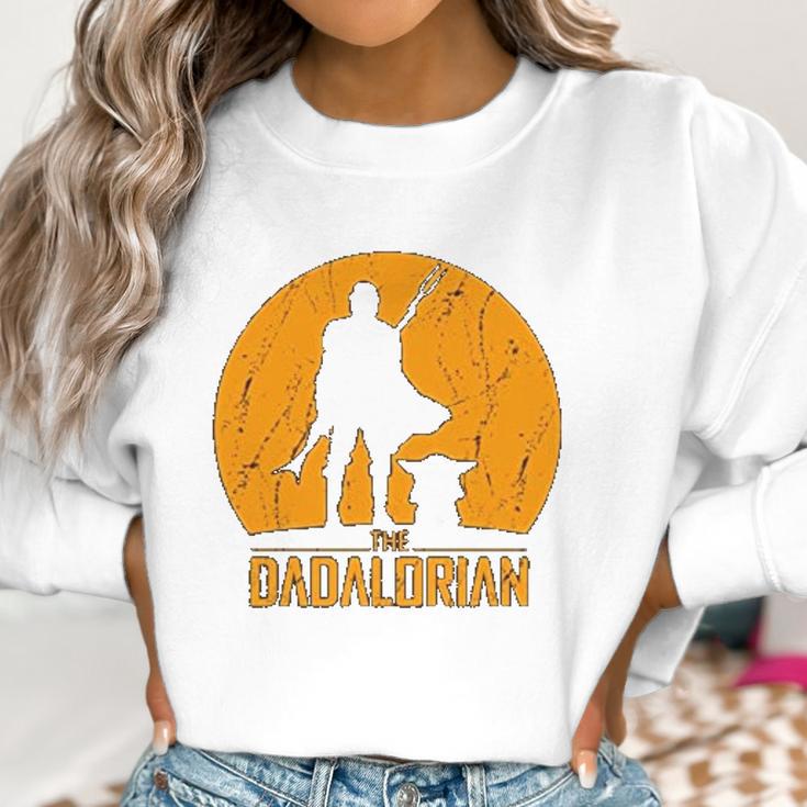 The Mandalorian Dadalorian Best Christmas Gifts For Dad Women Sweatshirt Gifts for Women