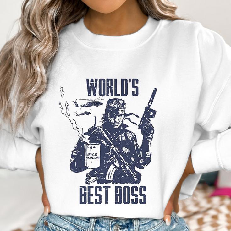 Metal Gear Solid Best Boss Coffee Women Sweatshirt Gifts for Women