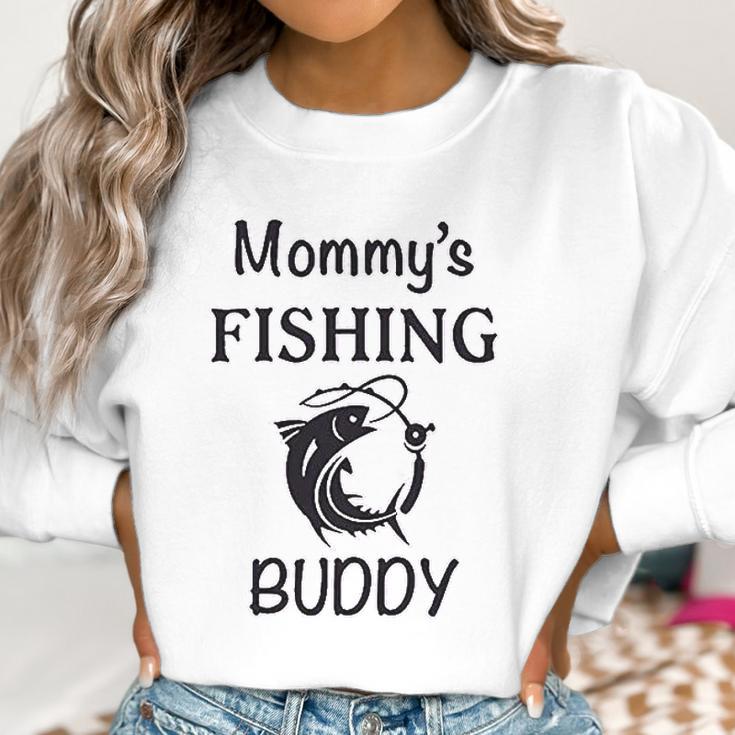 Mommy Fishing Buddy Mom Mothers Women Sweatshirt Gifts for Women