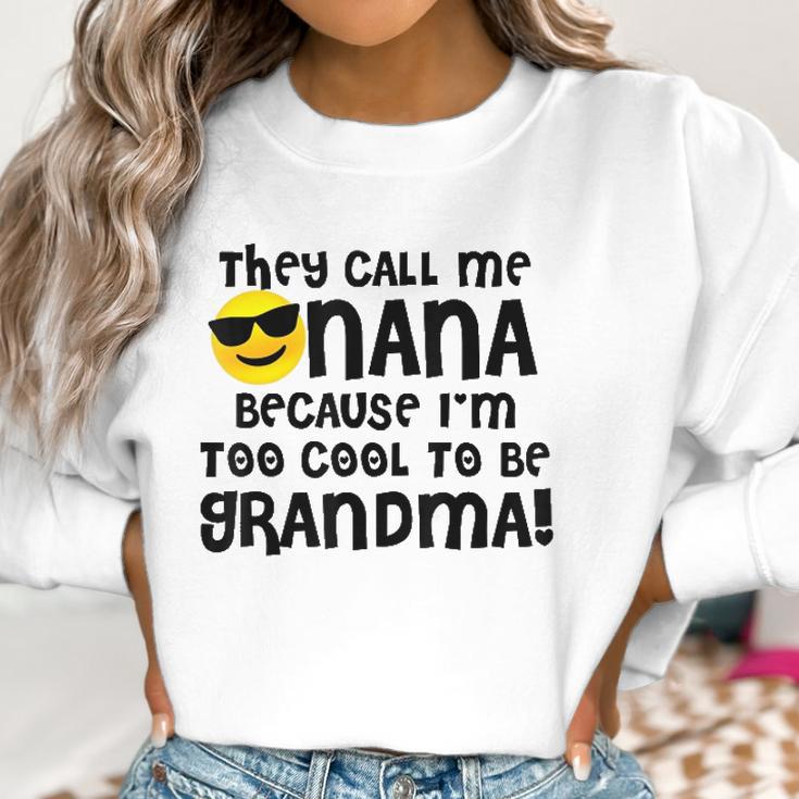 Mothers Day For Cool Nana Grandma Emoji Shades Women Sweatshirt Gifts for Women