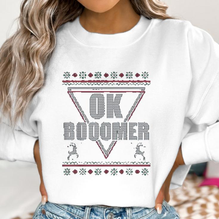 Ok Boomer Christmas Vibe Women Sweatshirt Gifts for Women