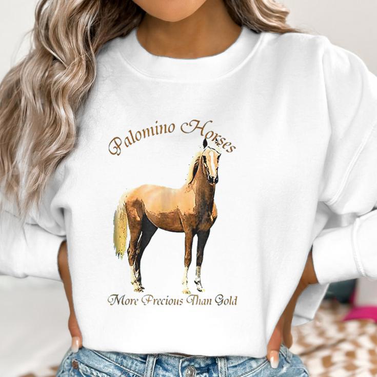 Palomino Horse More Precious Than Gold Women Sweatshirt Gifts for Women