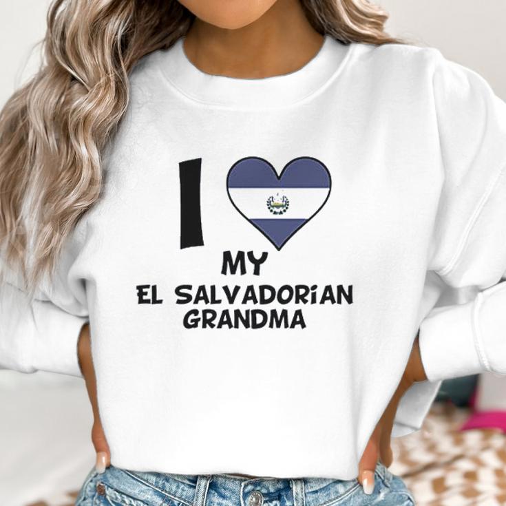 Really Awesome I Heart My El Salvadorian Grandma El Salvador Flag Baby Women Sweatshirt Gifts for Women