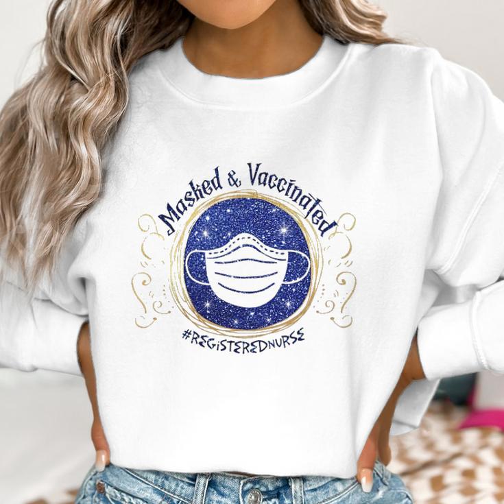 Registered Nurse Vaccinated Women Sweatshirt Gifts for Women