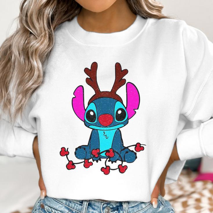 Reindeer Stitch Merry Christmas Women Sweatshirt Gifts for Women