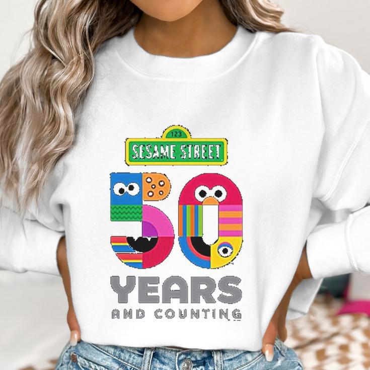 Sesame Street 50 Years Women Sweatshirt Gifts for Women