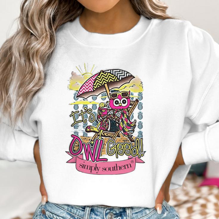 Simply Southern Owl Good Women Sweatshirt Gifts for Women